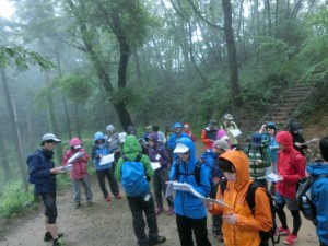 午後はフィールドで実習